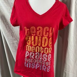 Three Bella Canvas Teacher t-shirts